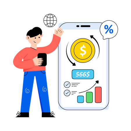 Finance App Illustration