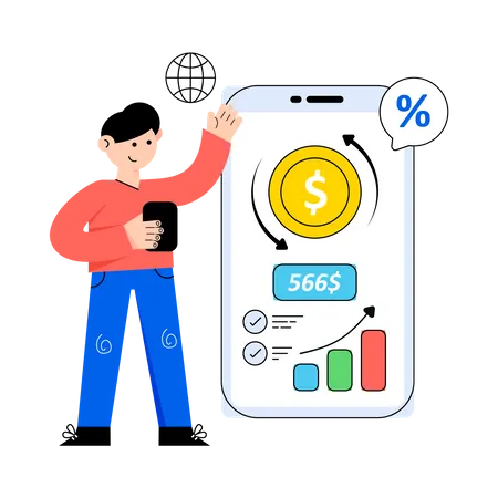 Finance App Illustration