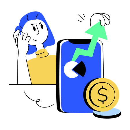 Finance app  Illustration