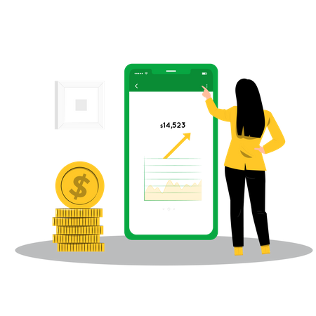 Finance app  Illustration