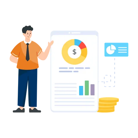 Finance App  Illustration