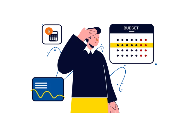 Finance budget Illustration
