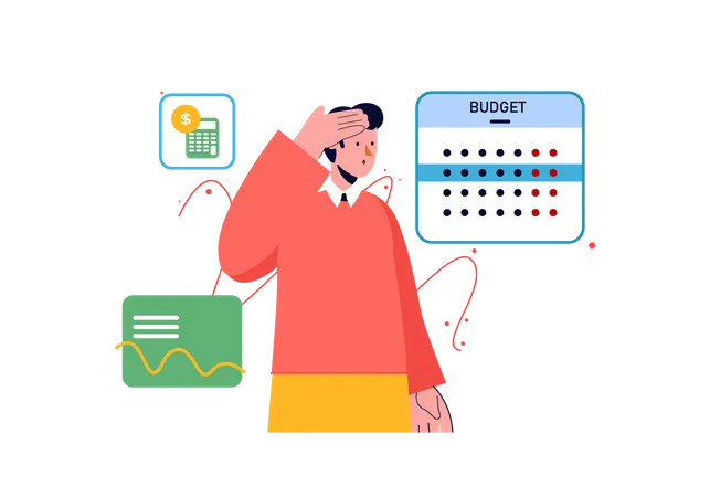 Finance budget Illustration