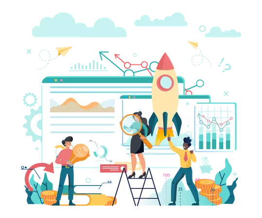 Finance Calculating  Illustration