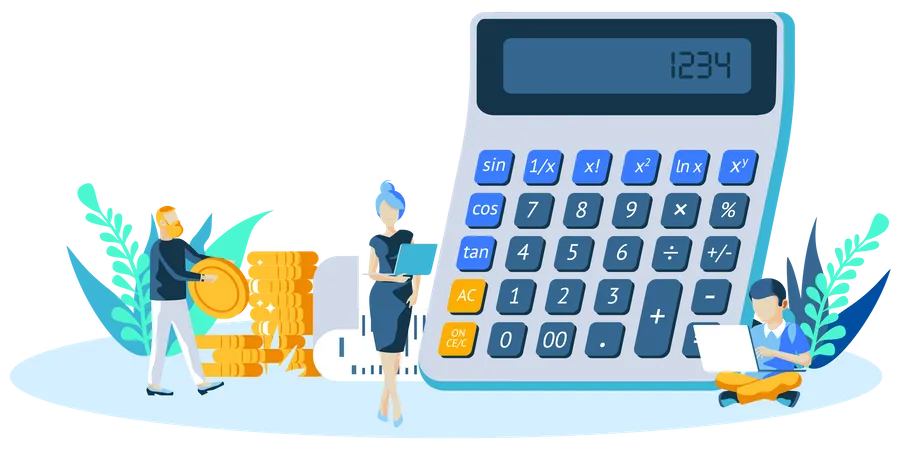 Finance calculation  Illustration