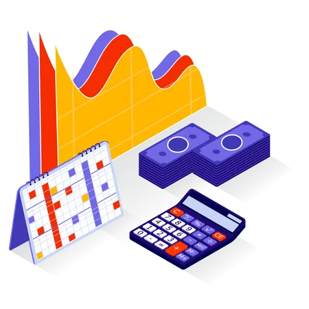 Finance calculation and analysis Illustration