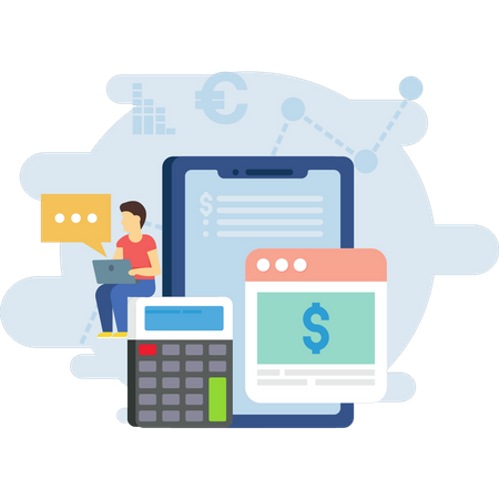 Finance calculation  Illustration