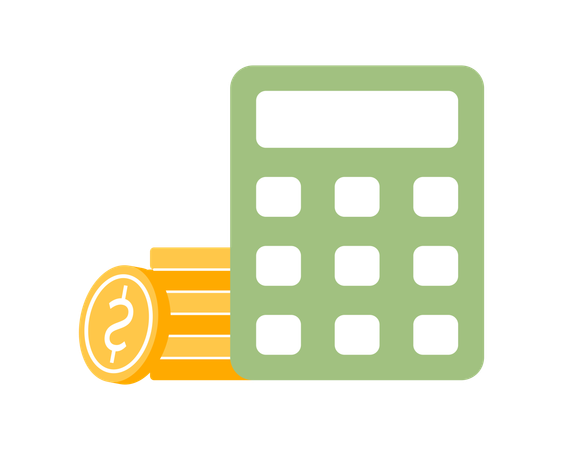 Finance calculator  Illustration