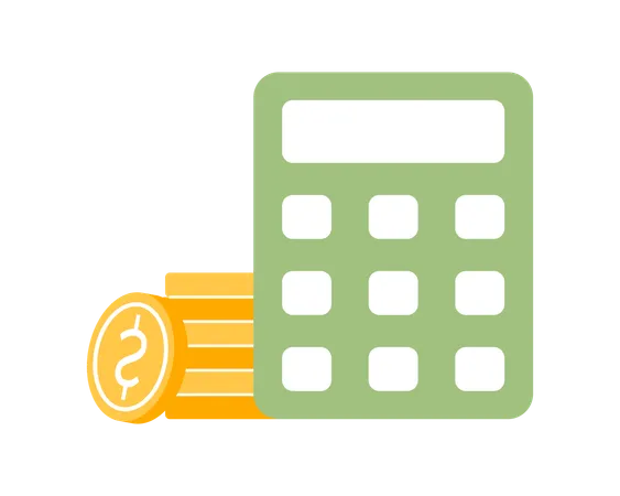 Finance calculator  Illustration