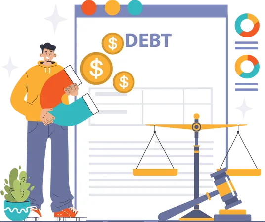 Finance debt  Illustration