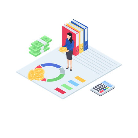 Finance education  Illustration