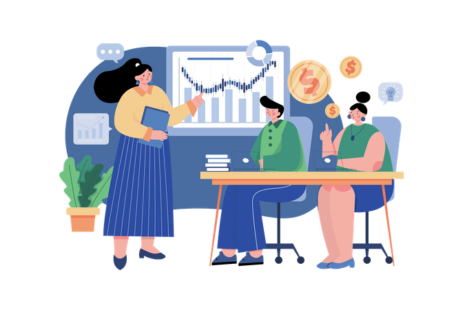 Finance Education  Illustration