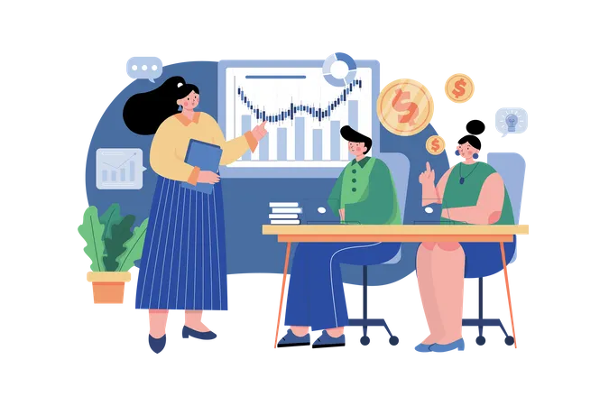 Finance Education  Illustration