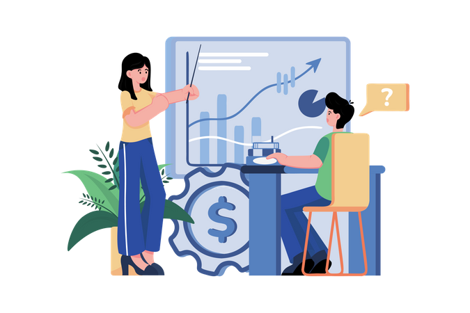 Finance Education  Illustration