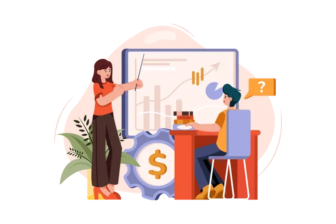 Finance Education  Illustration