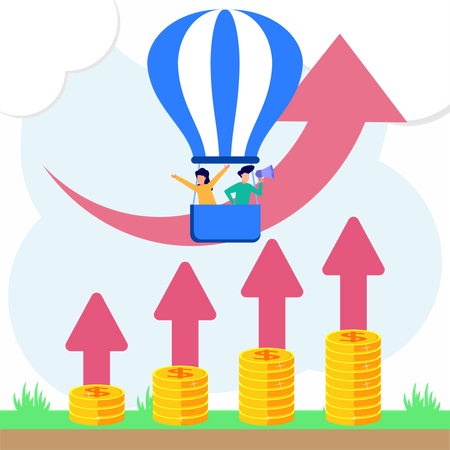 Finance growth  Illustration