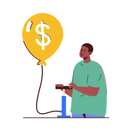 Finance growth  Illustration