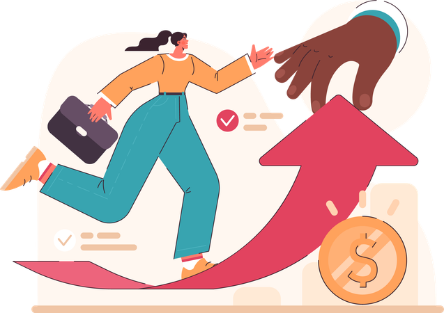 Finance growth  Illustration