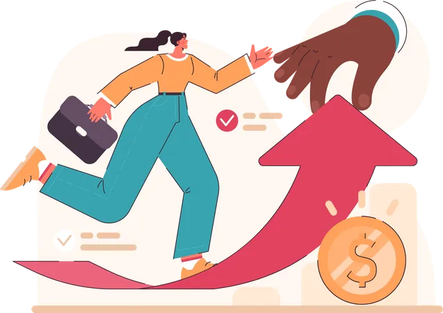 Finance growth  Illustration