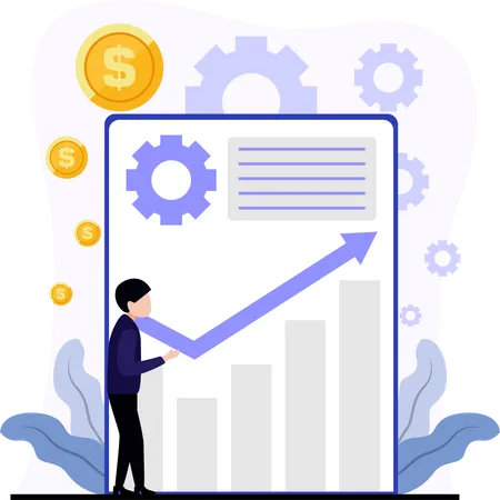 Finance growth  Illustration