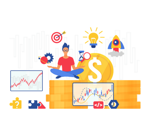 Finance growth  Illustration