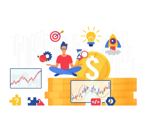 Finance growth  Illustration