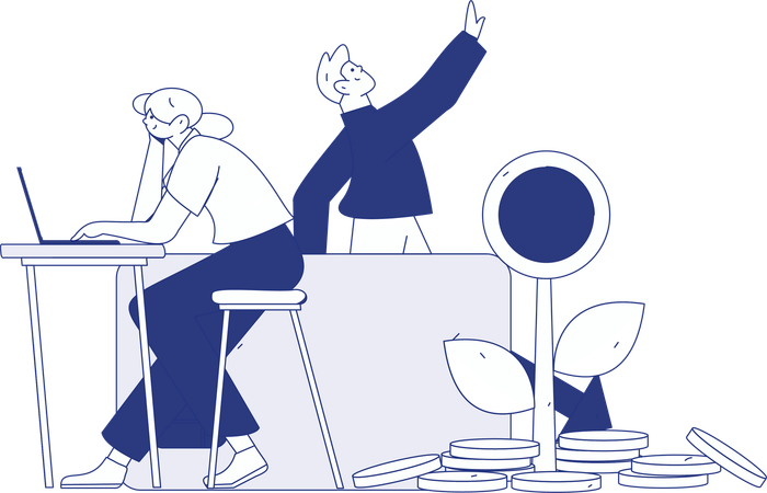 Finance growth  Illustration