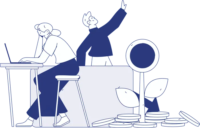 Finance growth  Illustration