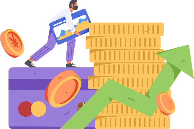 Finance growth  Illustration