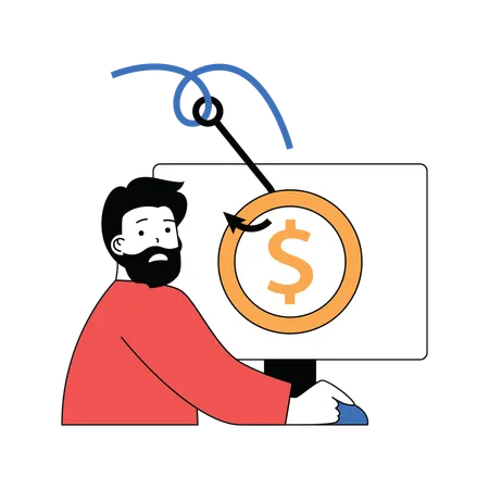 Finance hacking  Illustration