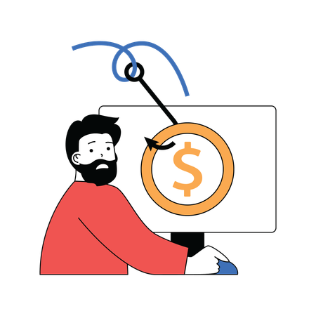 Finance hacking  Illustration