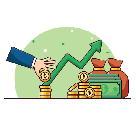 Finance investment growth  Illustration
