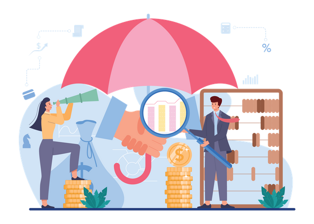 Finance investment partner  Illustration