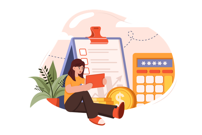 Finance Management  Illustration