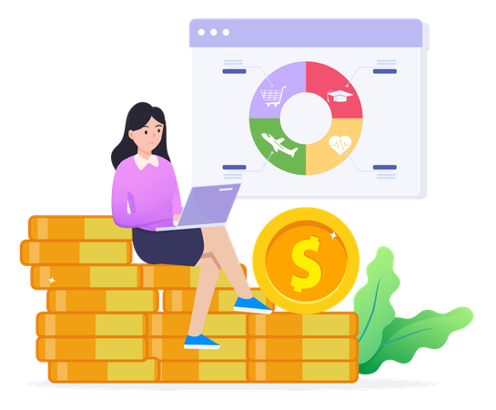 Finance Management  Illustration