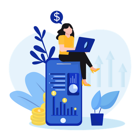 Finance Monitoring  Illustration