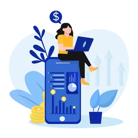 Finance Monitoring  Illustration