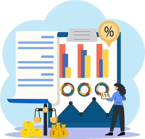 Finance planning  Illustration