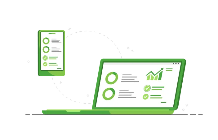 Finance report  Illustration