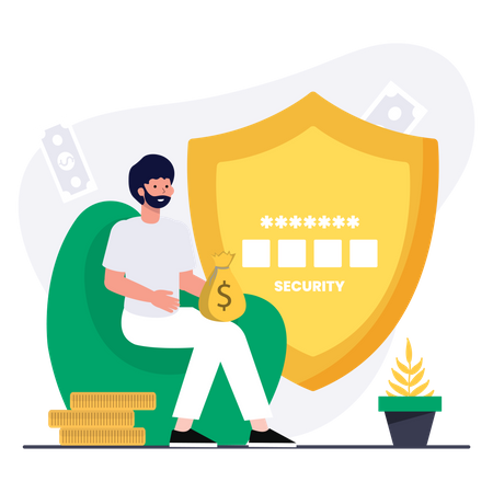 Finance security  Illustration