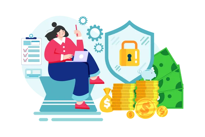 Finance Security  Illustration