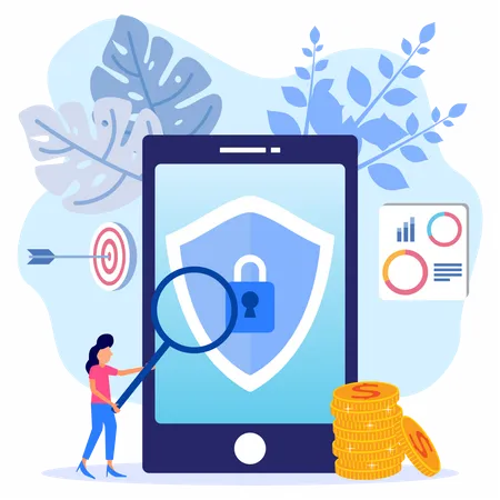 Finance security  Illustration