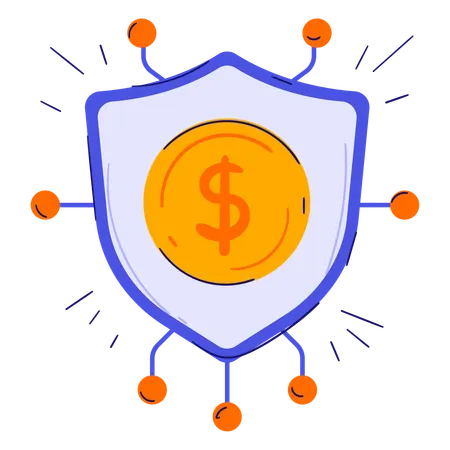 Finance Security Protection  Illustration