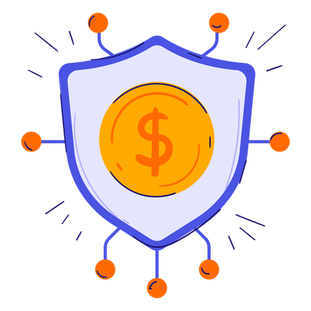 Finance Security Protection  Illustration