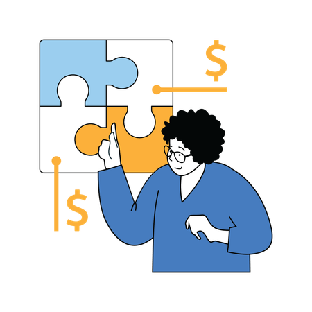 Finance solution  Illustration