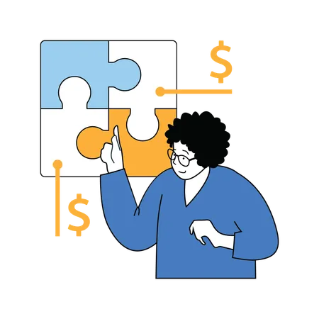 Finance solution  Illustration