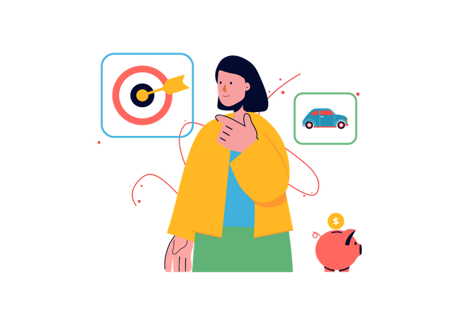 Finance target  Illustration