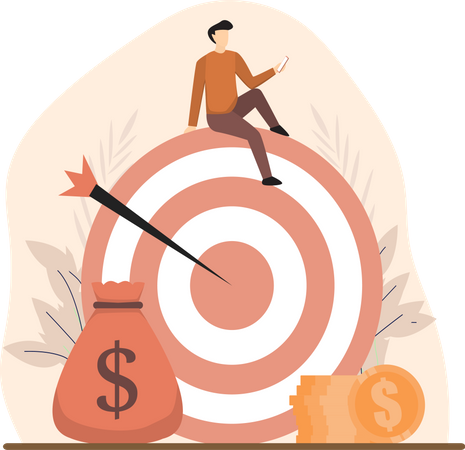 Finance target  Illustration