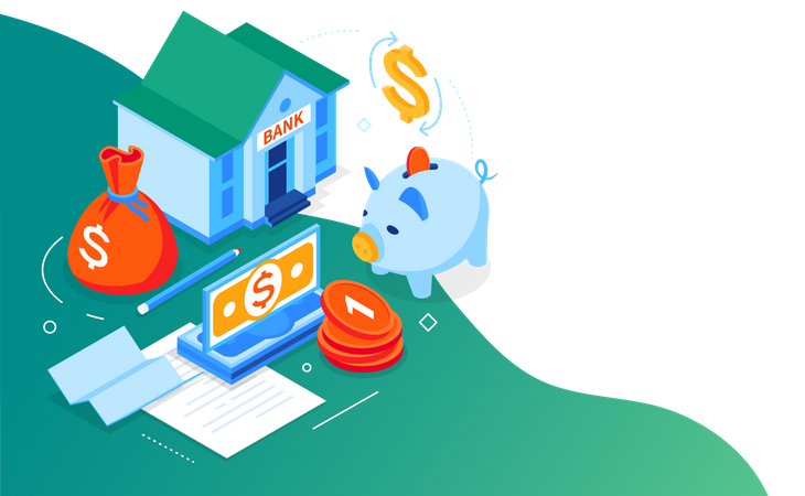 Finances and banking  Illustration