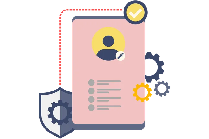 Financial Account Settings  Illustration